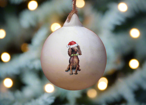 Cocker (Working) Liver Ceramic Bauble